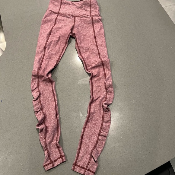 Lululemon Maroon Leggings - Picture 9 of 10
